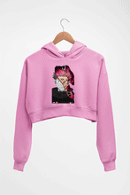 Load image into Gallery viewer, Sukuna Anime Crop HOODIE FOR WOMEN-Light Baby Pink-Ektarfa.online
