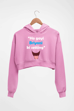 Load image into Gallery viewer, Biryani Crop HOODIE FOR WOMEN-Light Baby Pink-Ektarfa.online
