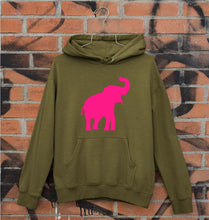 Load image into Gallery viewer, Pink Elephant Unisex Hoodie for Men/Women-Olive Green-Ektarfa.online
