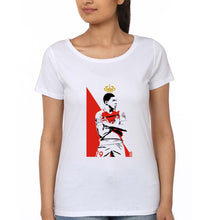 Load image into Gallery viewer, Kylian Mbappé T-Shirt for Women-White-Ektarfa.online
