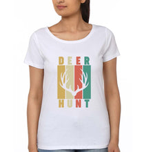 Load image into Gallery viewer, Deer T-Shirt for Women-White-Ektarfa.online
