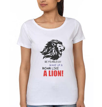 Load image into Gallery viewer, Lion T-Shirt for Women-White-Ektarfa.online
