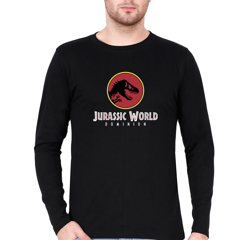 Jurassic World Full Sleeves T-Shirt for Men-Black-Ektarfa.online