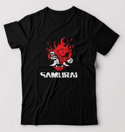Cyberpunk Samurai T-Shirt for Men-Black-Ektarfa.online