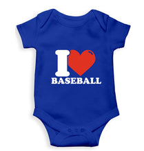 Load image into Gallery viewer, I Love Baseball Kids Romper For Baby Boy/Girl-0-5 Months(18 Inches)-Royal Blue-Ektarfa.online
