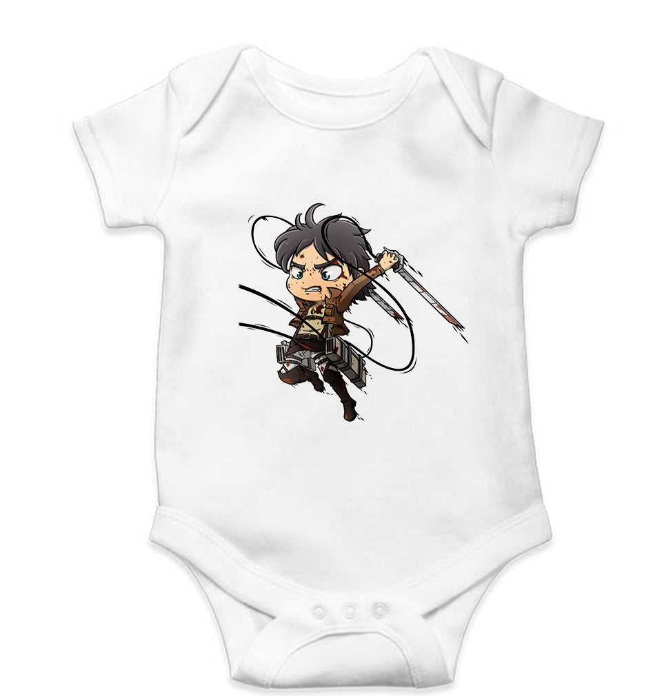 Attack on Titan Kids Romper For Baby Boy/Girl-White-Ektarfa.online