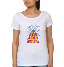 Load image into Gallery viewer, Psychedelic Music T-Shirt for Women-White-Ektarfa.online
