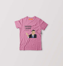 Load image into Gallery viewer, Michael Scott Kids T-Shirt for Boy/Girl-Pink-Ektarfa.online
