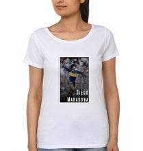 Load image into Gallery viewer, Diego Maradona T-Shirt for Women-White-Ektarfa.online
