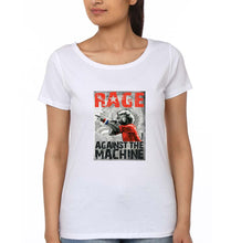 Load image into Gallery viewer, Rage Against The Machine T-Shirt for Women-White-Ektarfa.online
