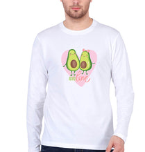 Load image into Gallery viewer, Avocado Love Full Sleeves T-Shirt for Men-White-Ektarfa.online
