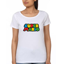 Load image into Gallery viewer, Super Mario T-Shirt for Women-White-Ektarfa.online
