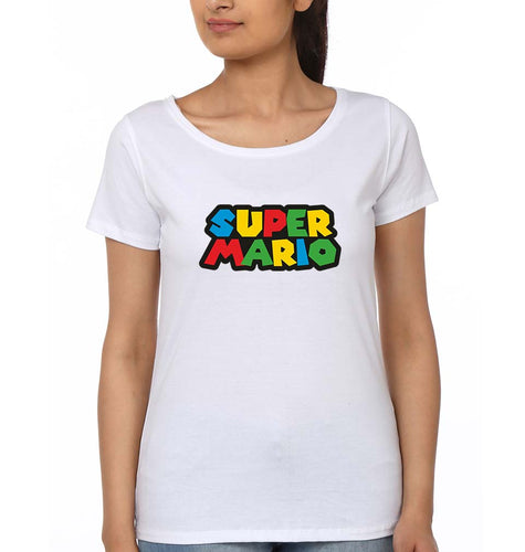 Super Mario T-Shirt for Women-White-Ektarfa.online