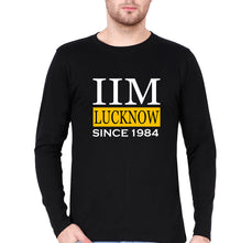 Load image into Gallery viewer, IIM Lucknow Full Sleeves T-Shirt for Men-Black-Ektarfa.online
