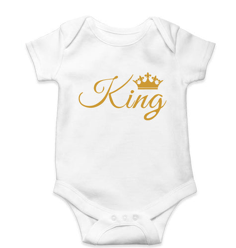King Kids Romper For Baby Boy/Girl-White-Ektarfa.online
