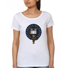 Load image into Gallery viewer, University of Oxford T-Shirt for Women-White-Ektarfa.online
