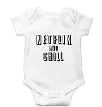 Load image into Gallery viewer, Netflix and Chill Kids Romper For Baby Boy/Girl-0-5 Months(18 Inches)-White-Ektarfa.online
