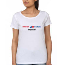 Load image into Gallery viewer, Maruti-Suzuki T-Shirt for Women-White-Ektarfa.online

