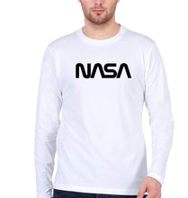 Load image into Gallery viewer, NASA Full Sleeves T-Shirt for Men-White-Ektarfa.online
