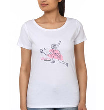 Load image into Gallery viewer, Saina Nehwal T-Shirt for Women-White-Ektarfa.online
