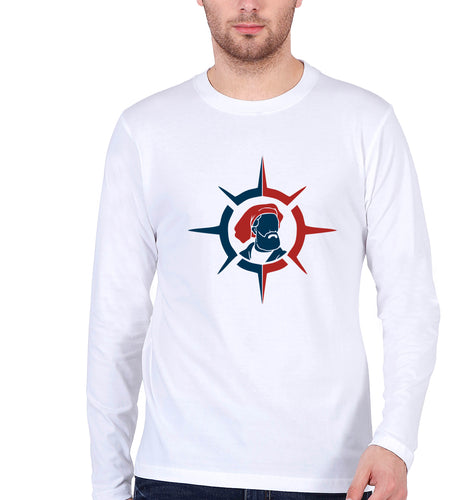 Marco Polo Full Sleeves T-Shirt for Men-White-Ektarfa.online