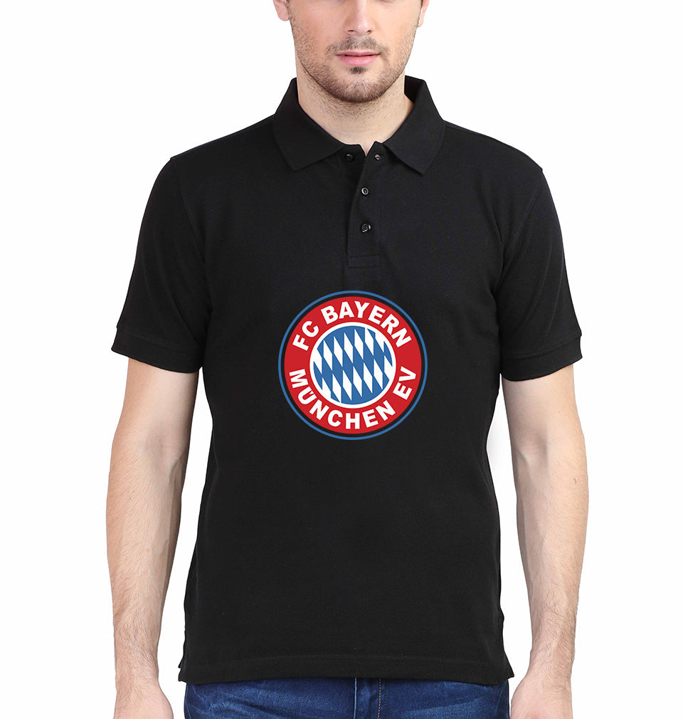 Bayern Munich Polo T-Shirt for Men-Black-Ektarfa.online