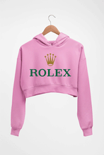Load image into Gallery viewer, Rolex Crop HOODIE FOR WOMEN-Light Baby Pink-Ektarfa.online
