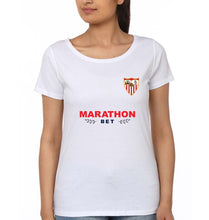 Load image into Gallery viewer, Sevilla FC 2021-22 T-Shirt for Women-White-Ektarfa.online
