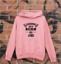 Load image into Gallery viewer, Legends are Born in June Unisex Hoodie for Men/Women-Light Pink-Ektarfa.online
