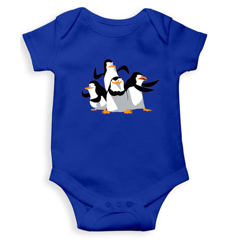 Penguins Fun Mode Kids Romper For Baby Boy/Girl-0-5 Months(18 Inches)-Royal Blue-Ektarfa.online