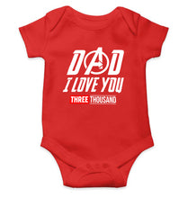 Load image into Gallery viewer, Dad I Love You 3000 Kids Romper For Baby Boy/Girl-0-5 Months(18 Inches)-RED-Ektarfa.online
