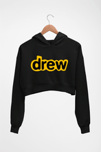 Load image into Gallery viewer, Drew Crop HOODIE FOR WOMEN-Black-Ektarfa.online
