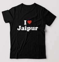 Load image into Gallery viewer, I Love Jaipur T-Shirt for Men-Black-Ektarfa.online
