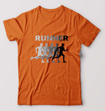 Load image into Gallery viewer, Runner Running T-Shirt for Men-Orange-Ektarfa.online
