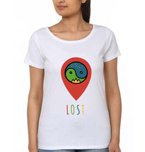Load image into Gallery viewer, Travel Lost T-Shirt for Women-White-Ektarfa.online
