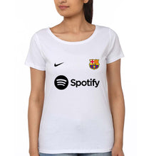 Load image into Gallery viewer, Barcelona 2022-23 T-Shirt for Women-White-Ektarfa.online
