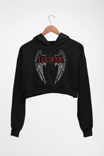 Load image into Gallery viewer, Lucifer Crop HOODIE FOR WOMEN-Light Baby Pink-Ektarfa.online
