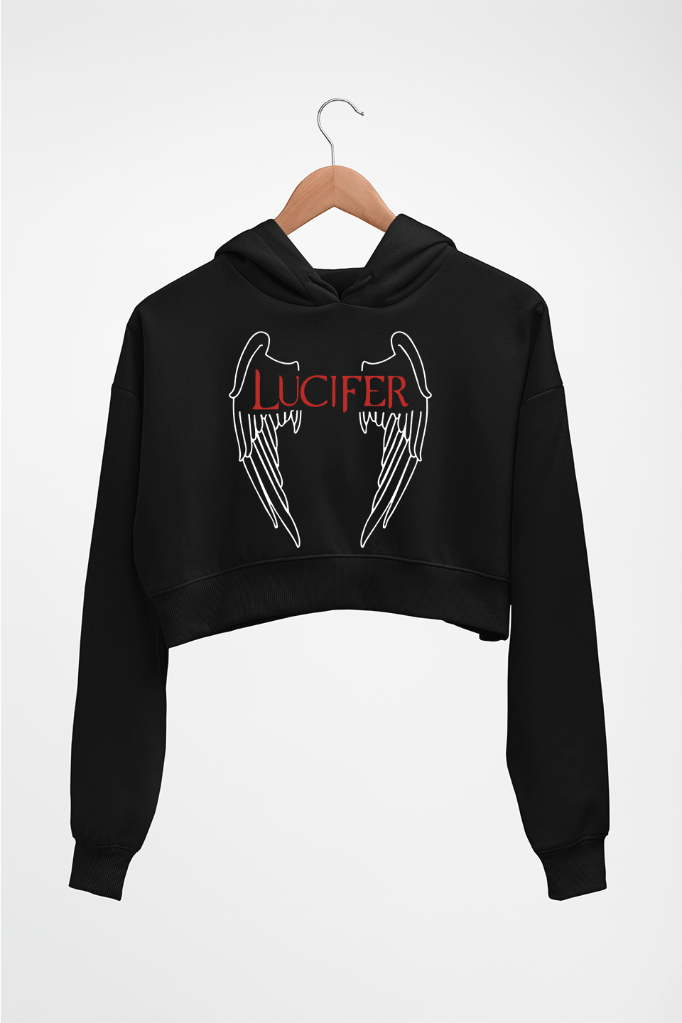 Lucifer Crop HOODIE FOR WOMEN-Light Baby Pink-Ektarfa.online