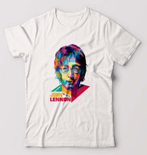 Load image into Gallery viewer, John Lennon T-Shirt for Men-White-Ektarfa.online
