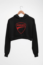 Load image into Gallery viewer, Ducati Crop HOODIE FOR WOMEN-Black-Ektarfa.online
