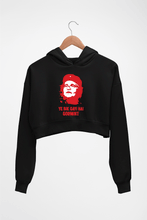 Load image into Gallery viewer, Ye Bik Gayi Hai GorMint Crop HOODIE FOR WOMEN-Black-Ektarfa.online
