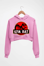 Load image into Gallery viewer, Gym Rat Crop HOODIE FOR WOMEN-Light Baby Pink-Ektarfa.online
