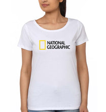 Load image into Gallery viewer, National geographic T-Shirt for Women-White-Ektarfa.online
