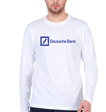 Load image into Gallery viewer, Deutsche Bank Full Sleeves T-Shirt for Men-White-Ektarfa.online
