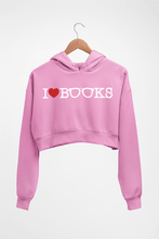 Load image into Gallery viewer, Love Books Crop HOODIE FOR WOMEN-Light Baby Pink-Ektarfa.online
