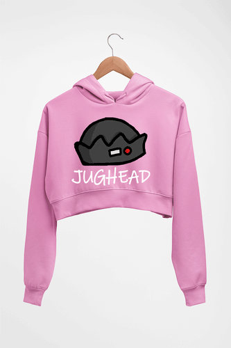Jughead Jones Riverdale Crop HOODIE FOR WOMEN-Light Baby Pink-Ektarfa.online