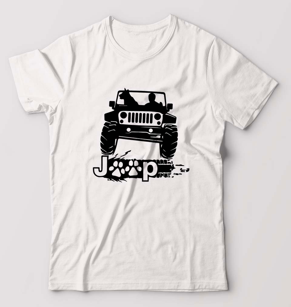 Jeep T-Shirt for Men-White-Ektarfa.online