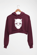 Load image into Gallery viewer, Black Panther Superhero Crop HOODIE FOR WOMEN-Maroon-Ektarfa.online
