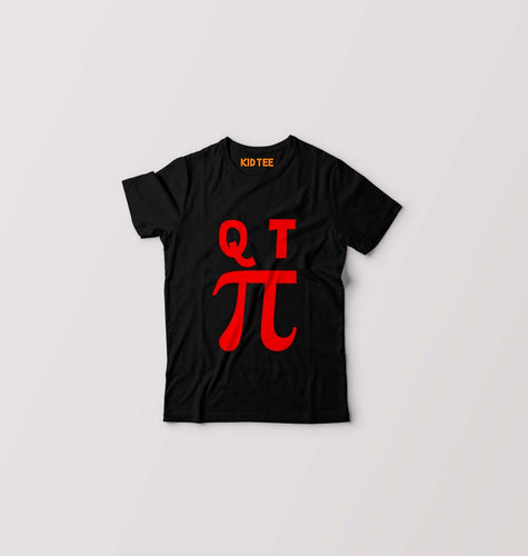 Qt Pi Kids T-Shirt for Boy/Girl-Black-Ektarfa.online