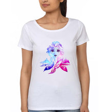 Load image into Gallery viewer, Frozen Elsa T-Shirt for Women-White-Ektarfa.online
